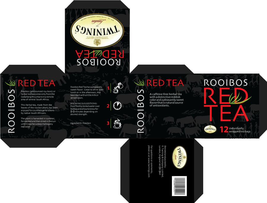 rooibos tea box package