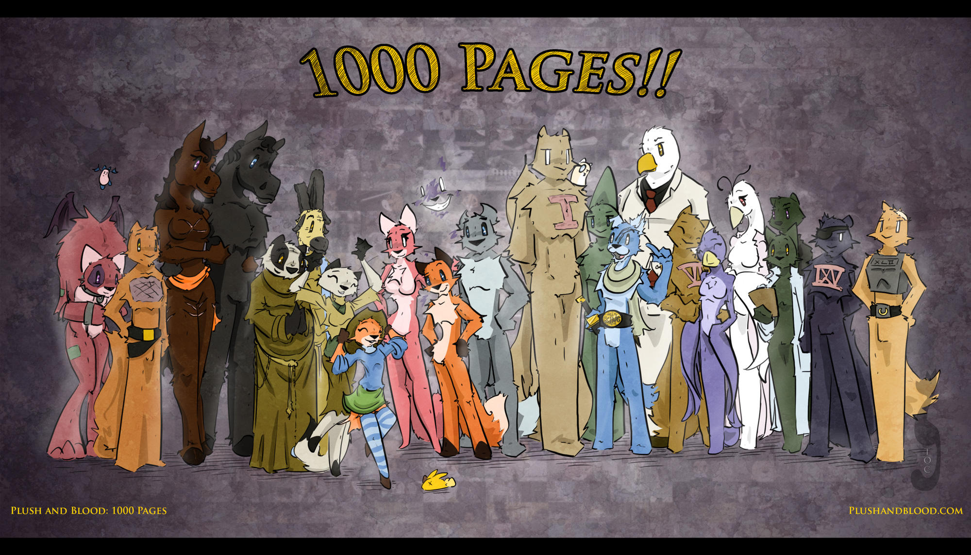 Plush and Blood: 1000 Pages by TiredOrangeCat