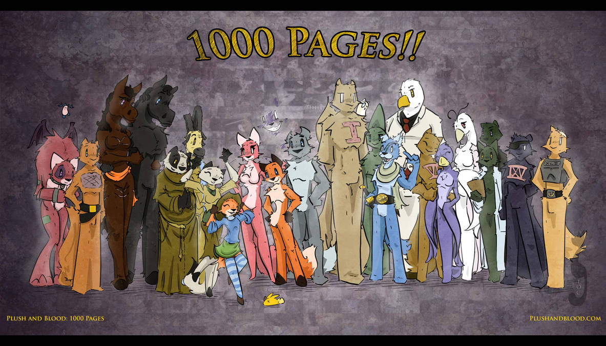Plush and Blood: 1000 Pages by TiredOrangeCat