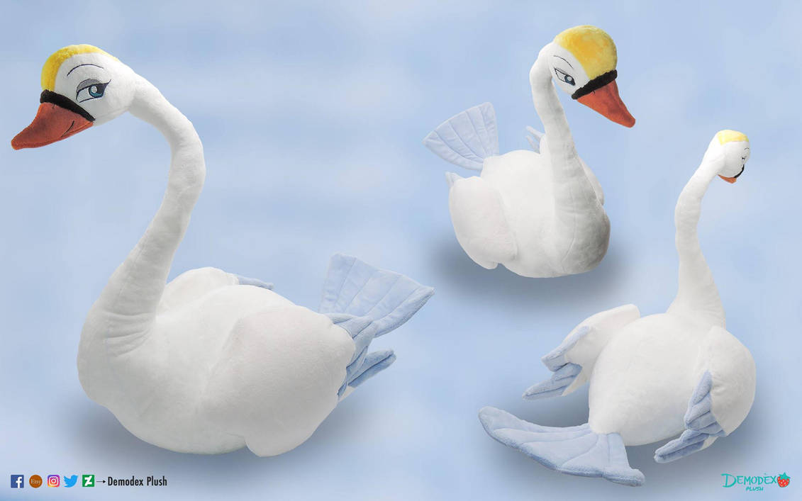 The swan princess Plush by DemodexPlush