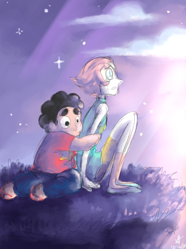 AHHHHH I LOVED THIS SCENE this is also old bc im cheap YOLO Steven and Pearl belong to Steven Universe art is mine. Please do not repost or reuse w/o my permission!