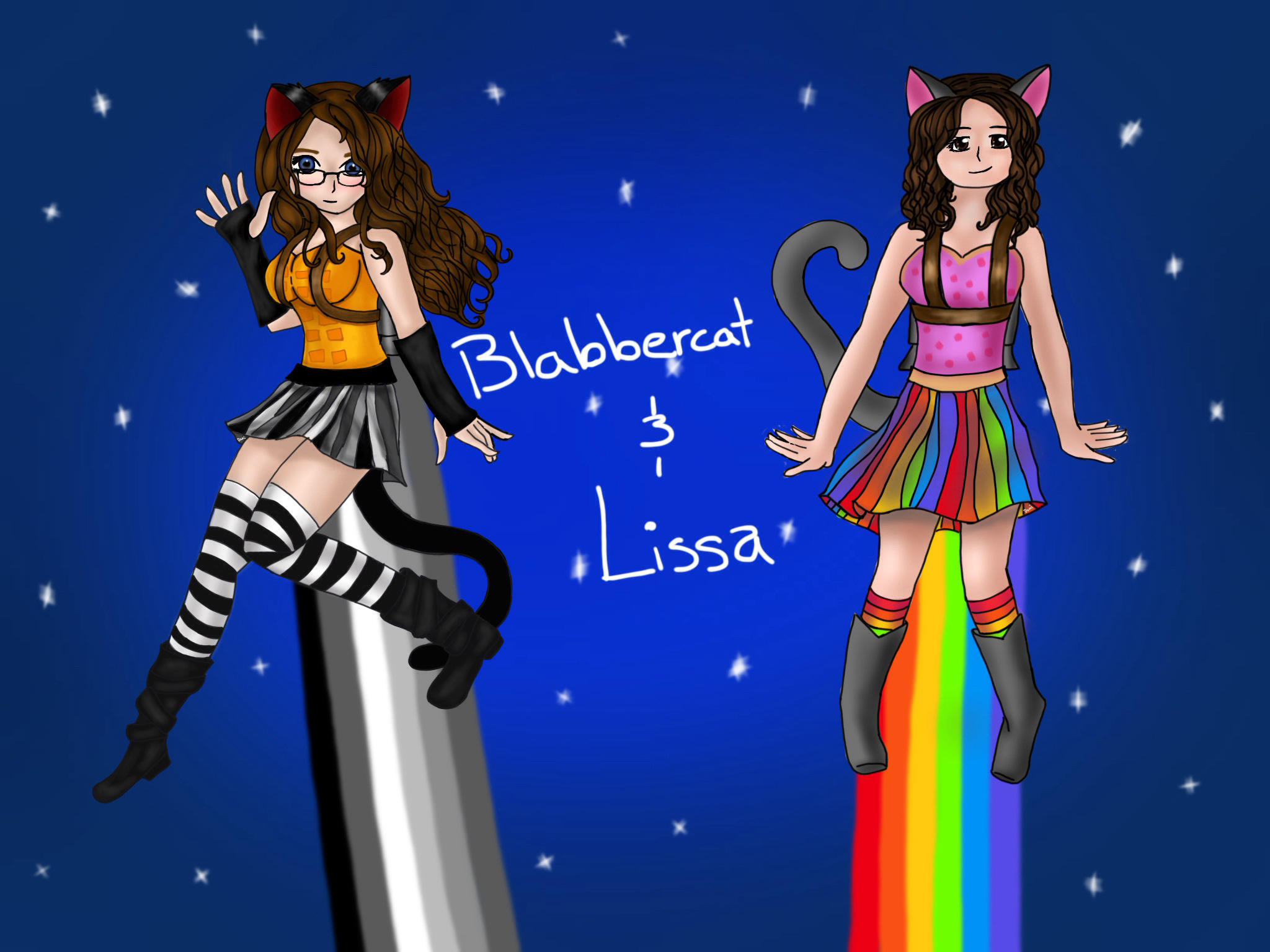 Tac Nyan and Nyan Cat Anime Cosplay by Blabbercat