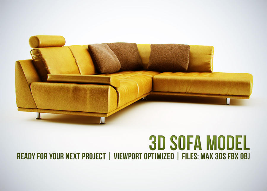 3D Sofa Model by csuz
