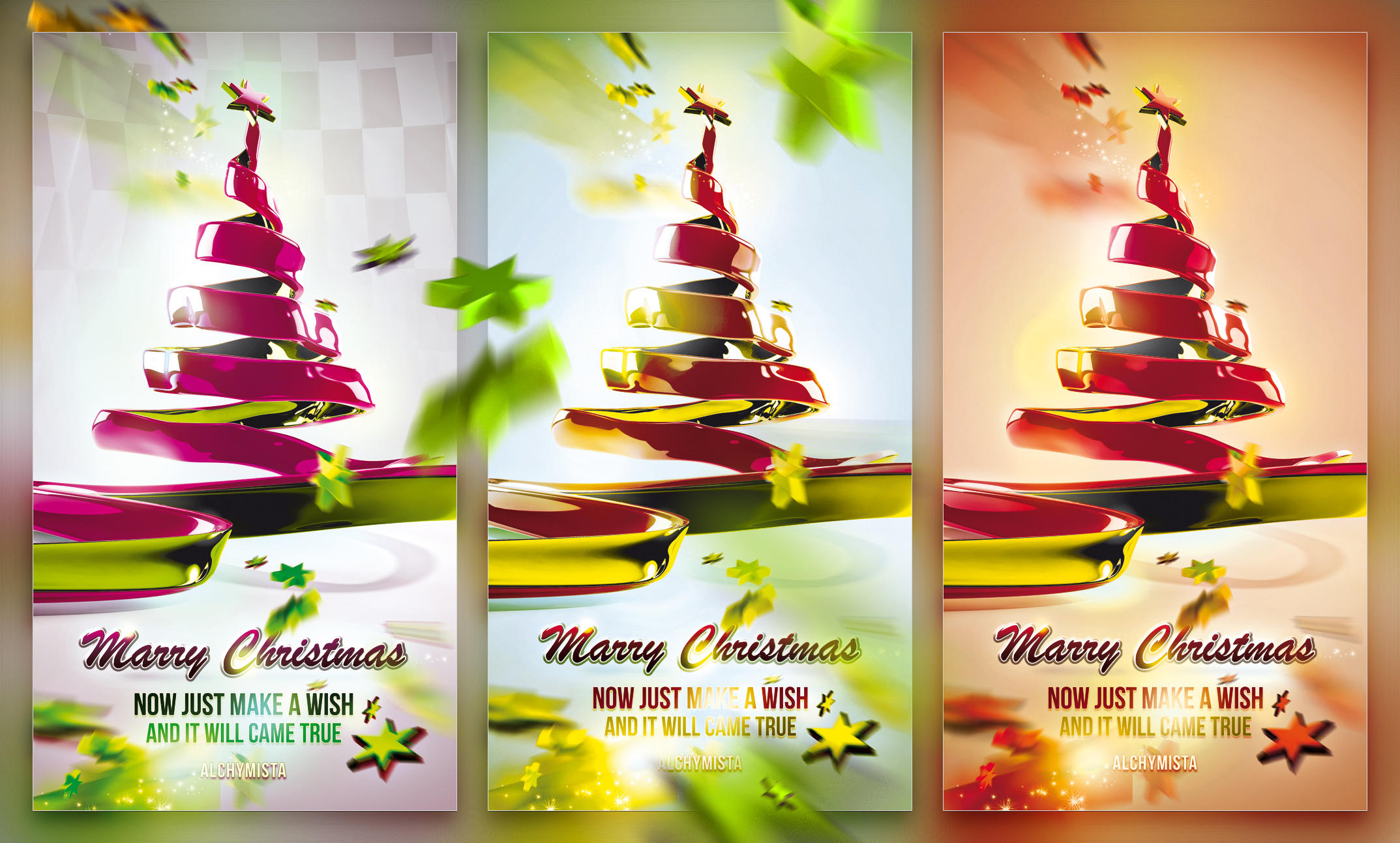 Christmas Ribbon Tree by csuz