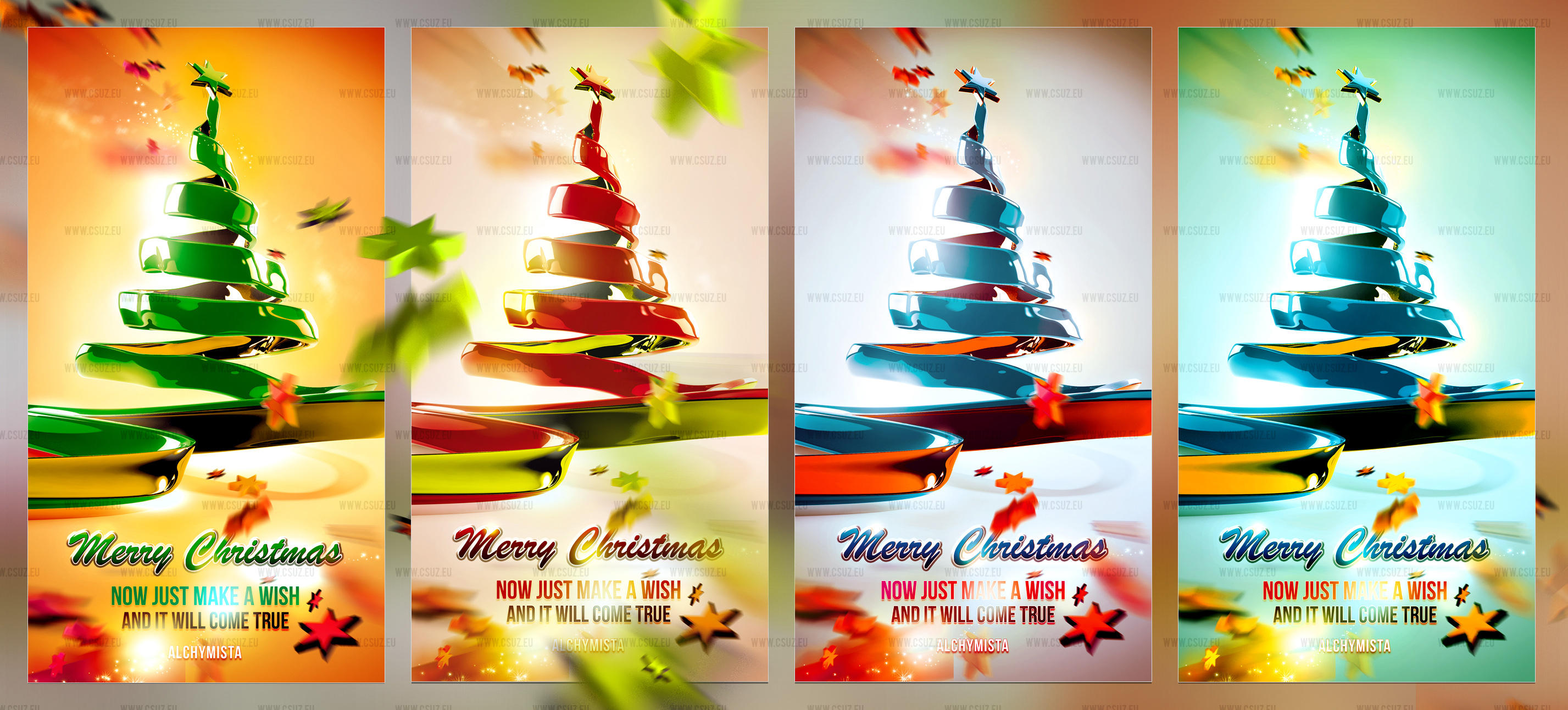 Christmas Ribbon Tree 2 by csuz