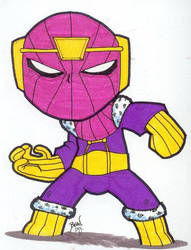 Chibi-Baron Zemo. by hedbonstudios