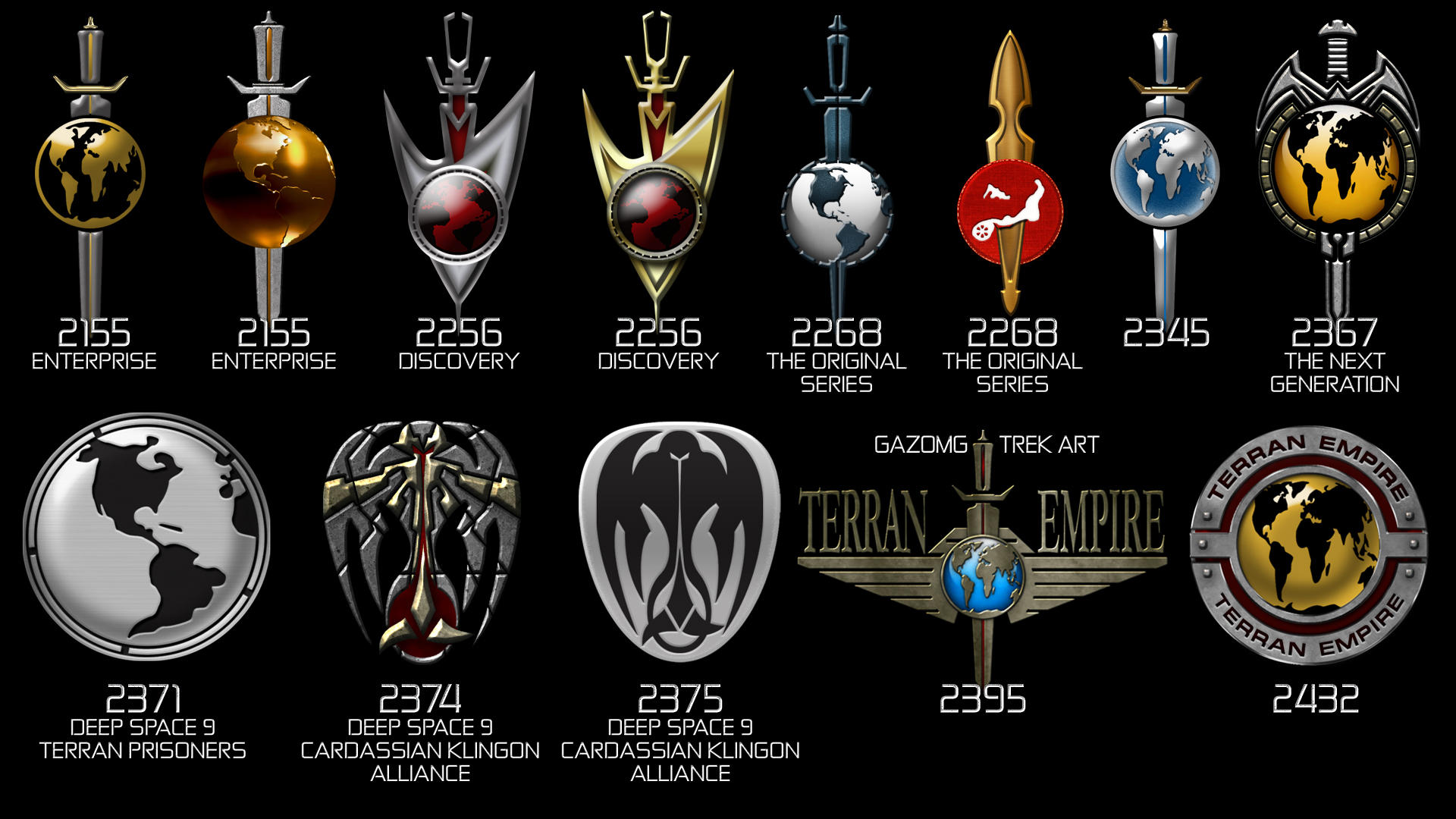 Star Trek Terran Empire Logos Mirror By Gazomg On DeviantArt