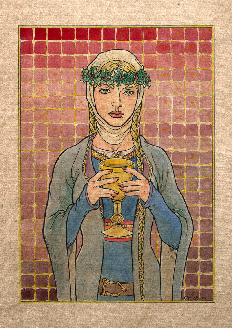 Lady Kundry Holding the Grail by Sigune