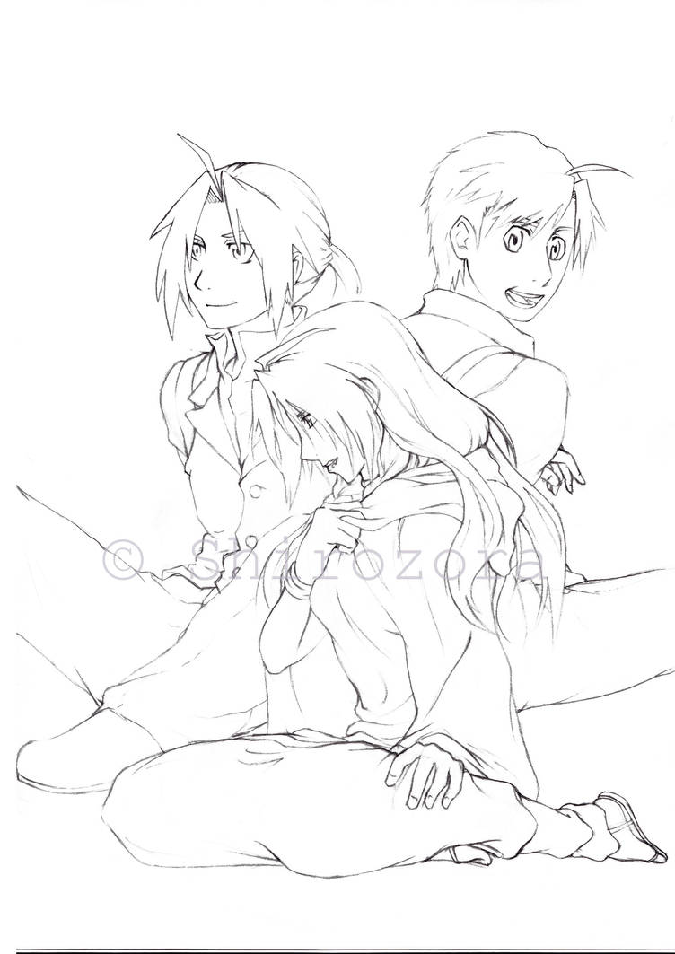 After Shamballa - lineart WIP by Shirozora
