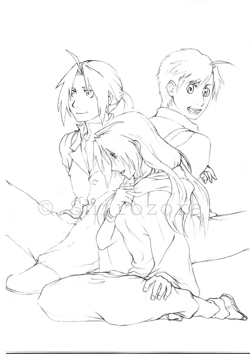 After Shamballa - lineart WIP by Shirozora