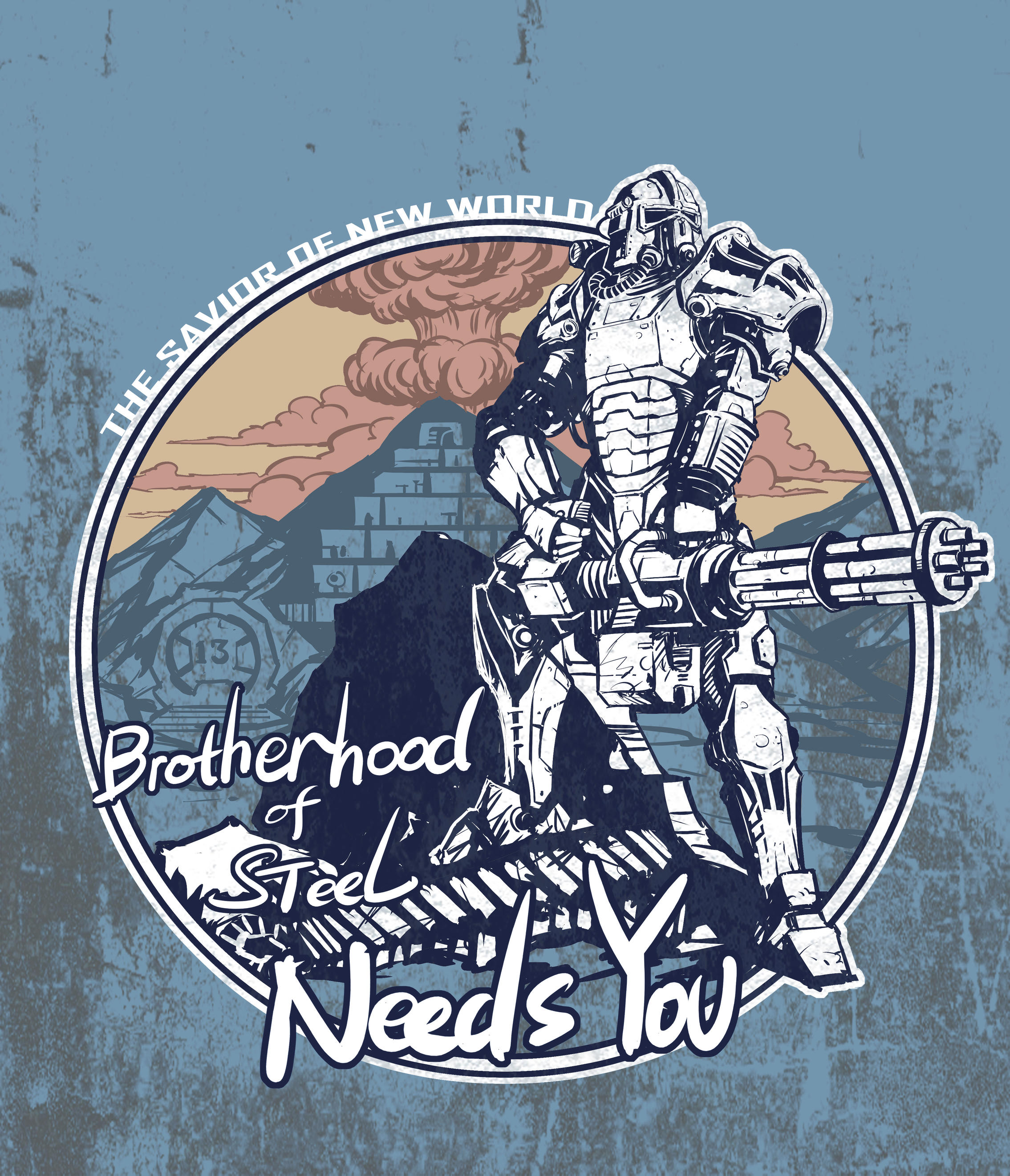 Fallout - Hermandad del Acero Te Necesita por breath-art :  r/BethesdaSoftworks, image size:2269x2643