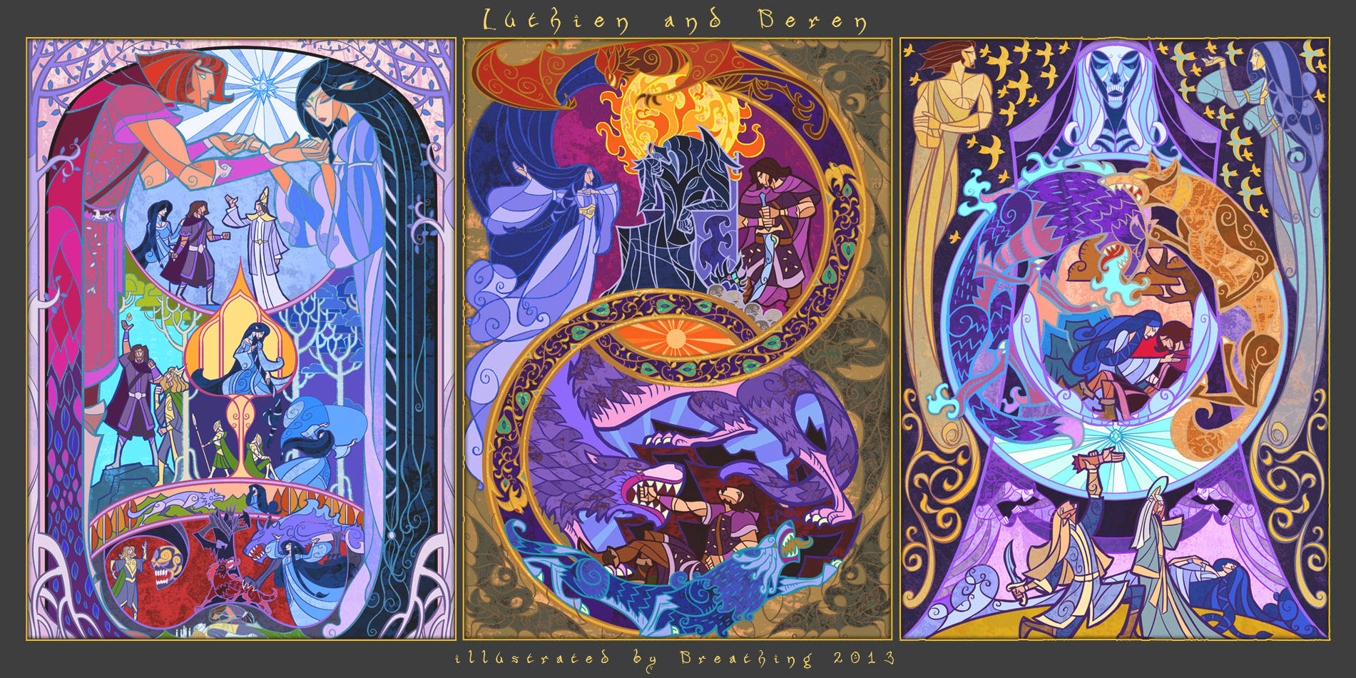 fate of Beren and Luthien by breath-art