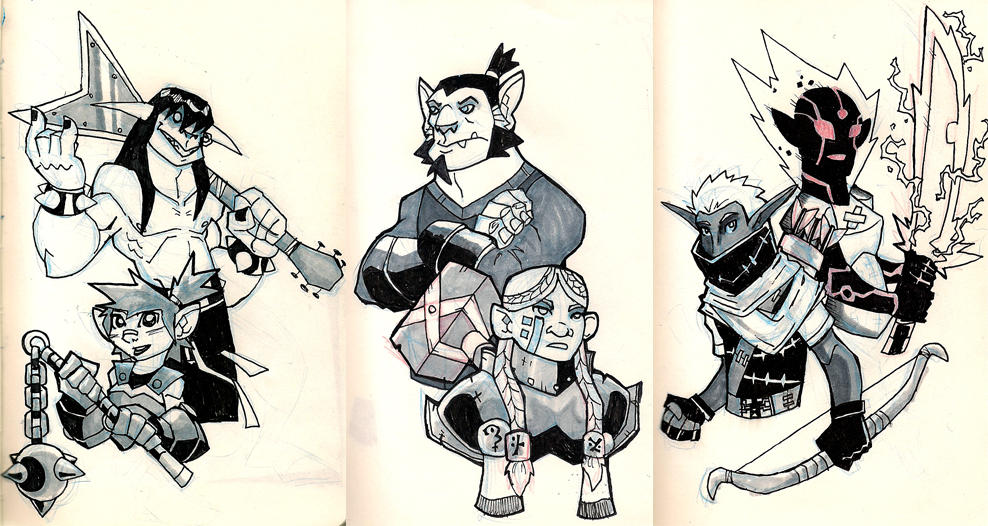 Moleskine: Dungeons and Dragons group 1 by chief-orc