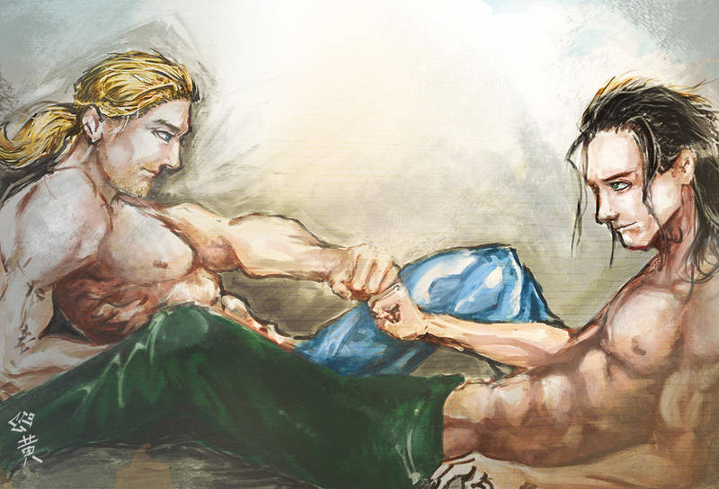 Asgardian Brofist by ekoyagami