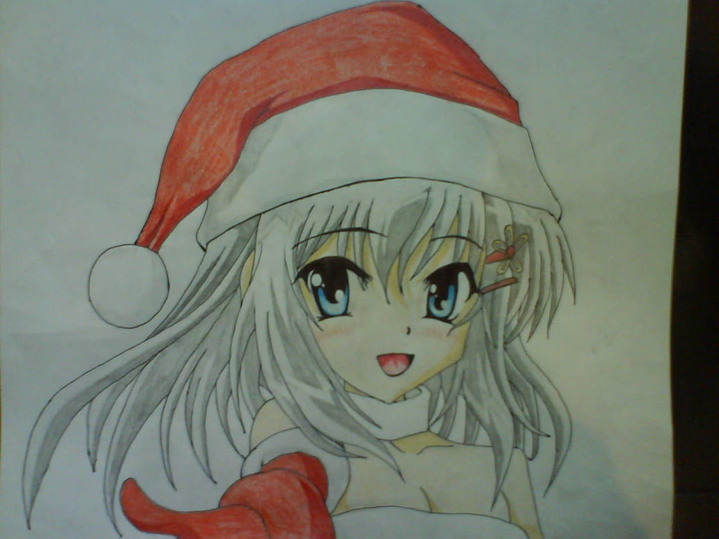 Christmas Manga Girl By Deadlydrawings On Deviantart