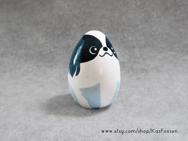 Custom Japanese Chin Dog Ornament or Figurine by KazFoxsen