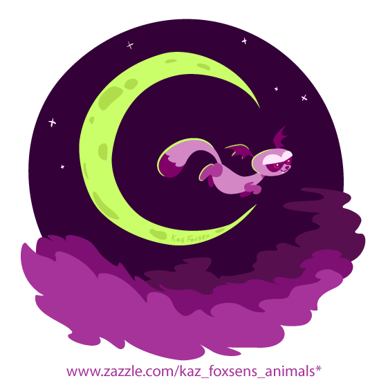 Batik the Cute Cartoon Bat-Eared Fox by KazFoxsen