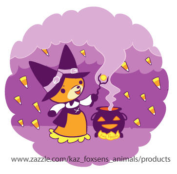 Halloween Fox Witch Summoning Candy by KazFoxsen
