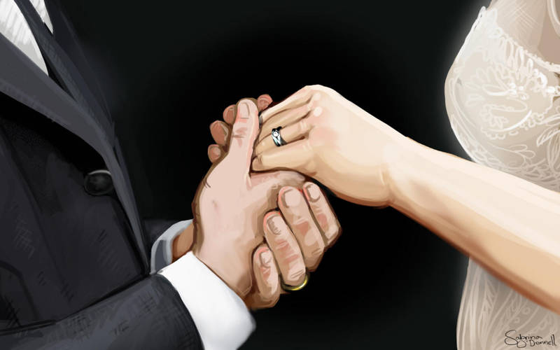 Marriage - Illustration by Sabtastic