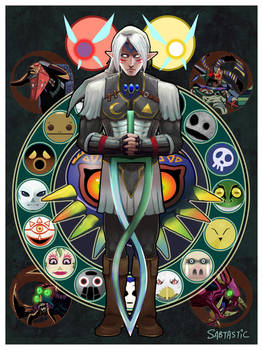 Art Nouveau Fierce Deity Link by Sabtastic