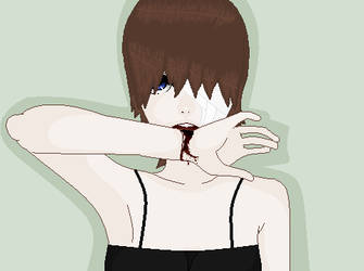 Girl With One Eye By Blind Sakura On Deviantart