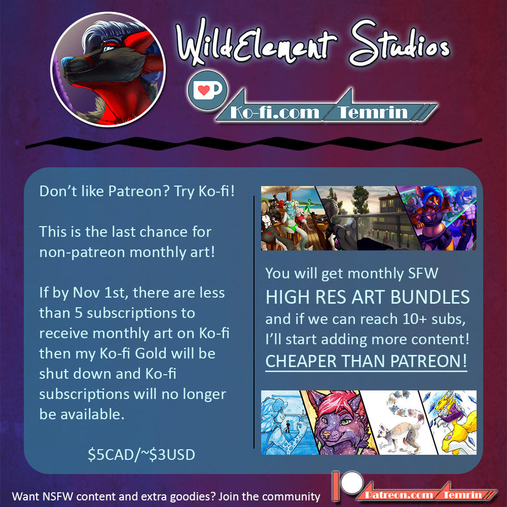 LAST CHANCE! KoFi High Res Art Bundles! by Temrin