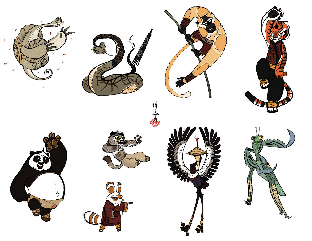 Kun Fu Prints :D by CheiftainMaelgwyn