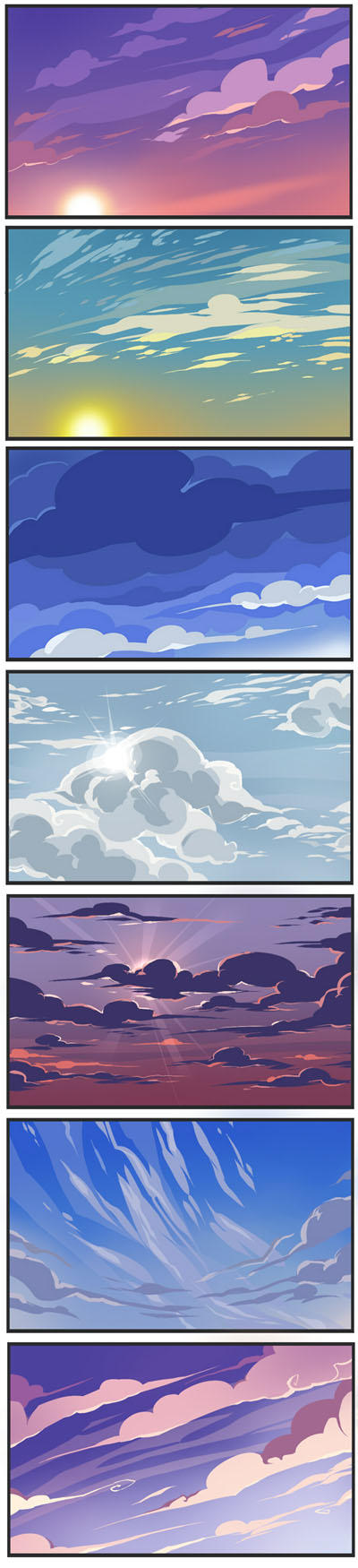 Sky practice by Drkav