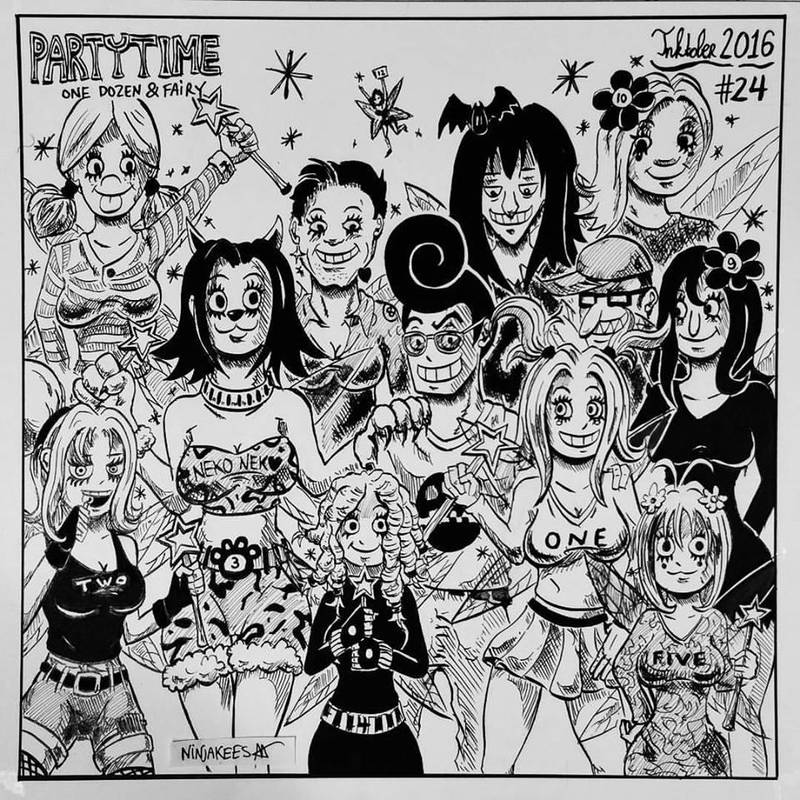 INKTOBER 24 - One Dozen and Fairy by N1NJAKEES