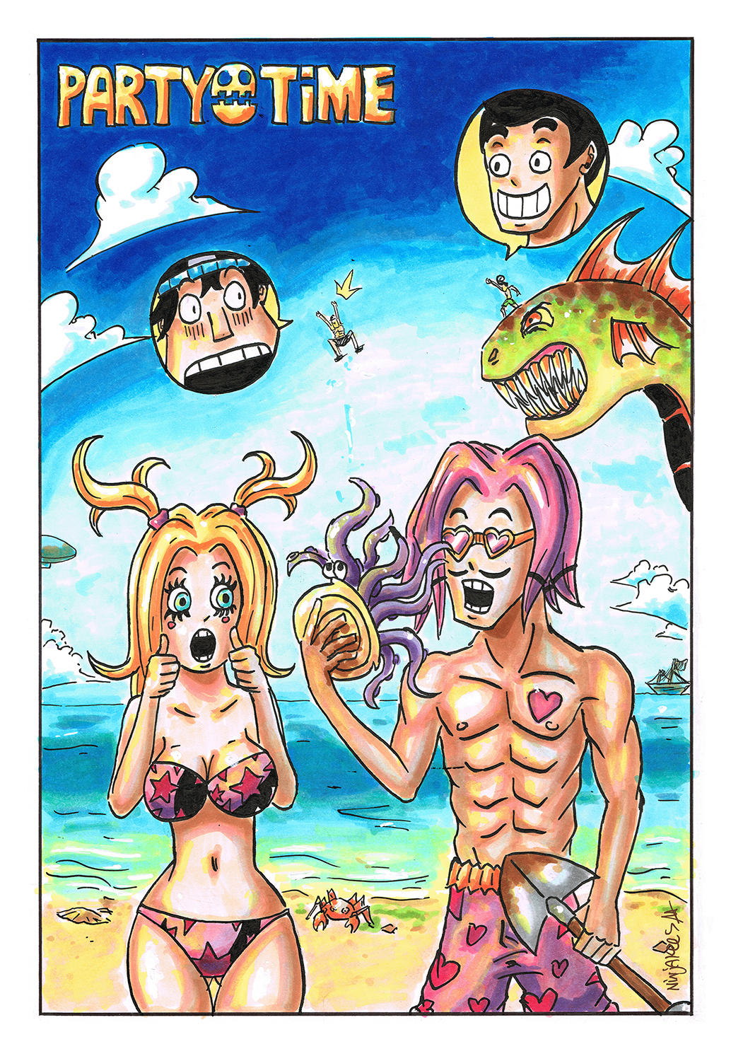 PARTY TIME - SUNNY BEACH by N1NJAKEES