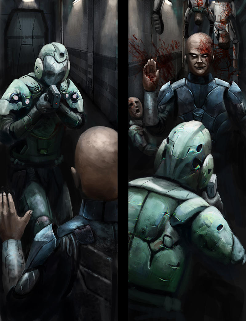 EclipsePhase: Transhuman Interior by Skaya3000