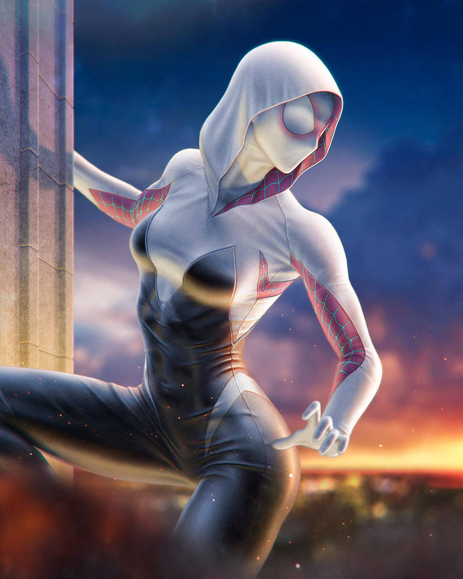 Spider-Gwen by SanyLebedev