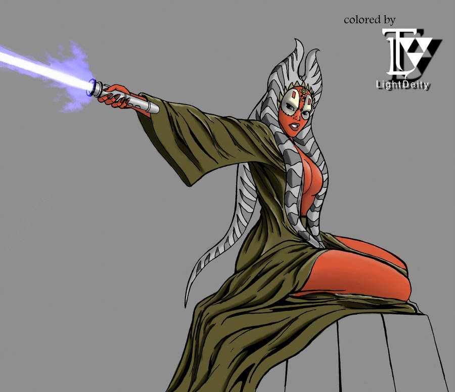 Shaak Ti colored by LightDeity on DeviantArt
