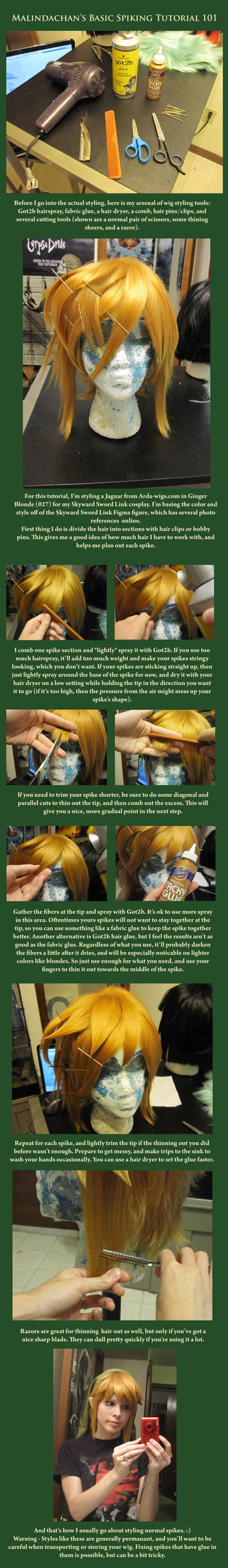 Wig Styling 101: Spiking by Malindachan