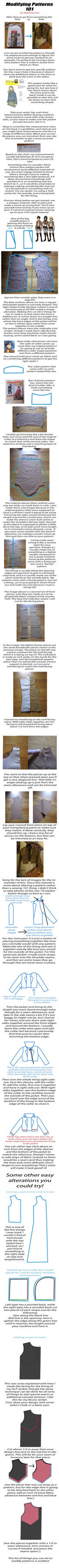 Tutorial: How to modify patterns for Cosplay by Malindachan