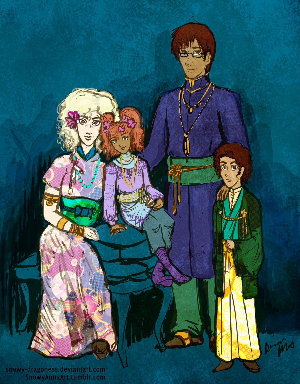A Family Portrait by Snowy-Dragoness