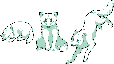 Pixel Fox - Arctic by chertan-koraki