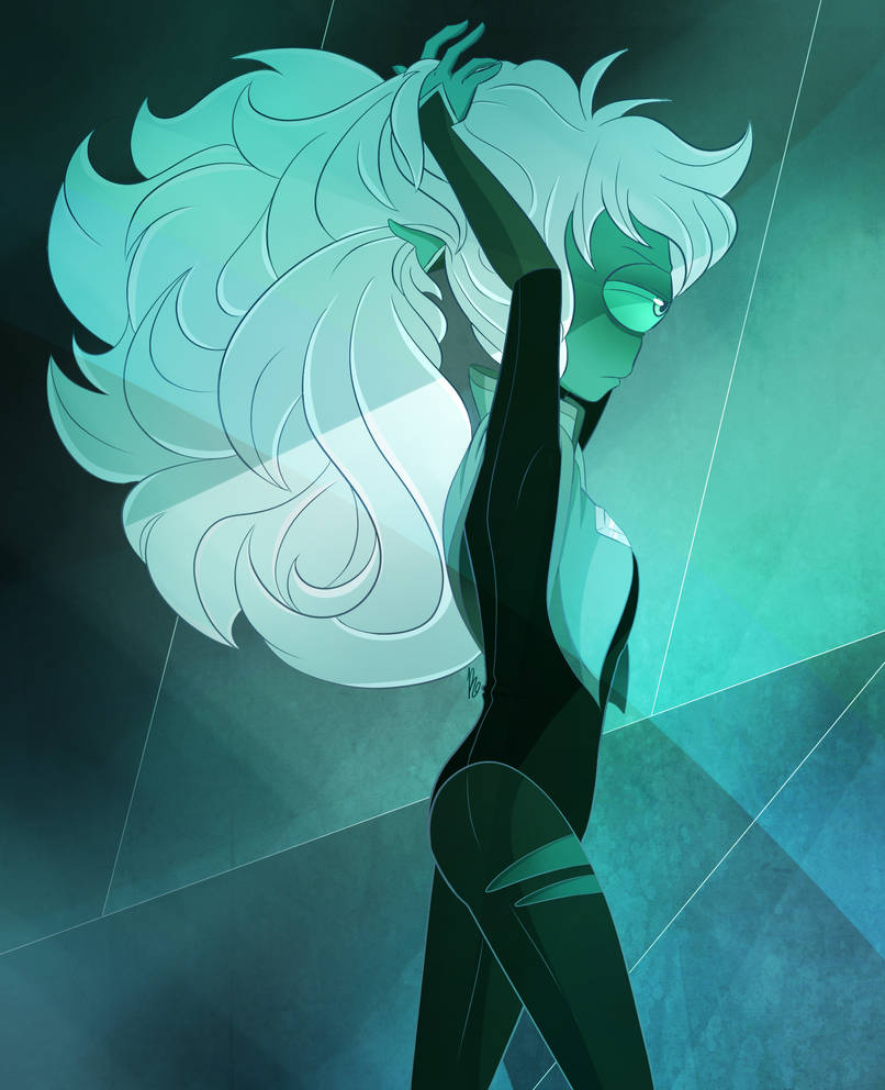 "The menace gets in the way all the time. I've tried changing it but it never seems to work." Nephrite doesn't like that she has such big hair :')