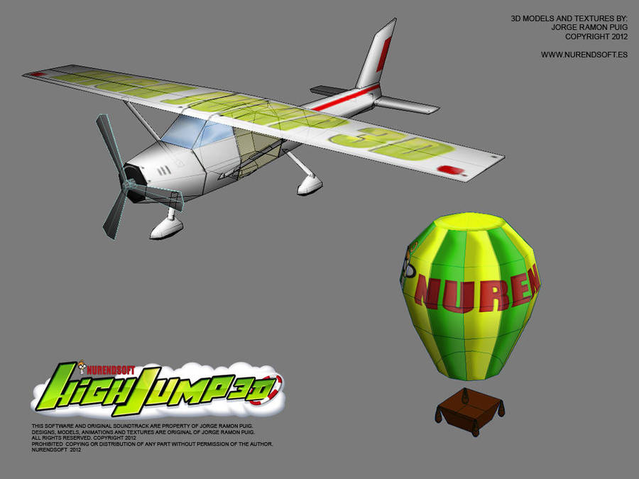 HIGH JUMP 3D - Game 3D models 01 by Nurendsoft