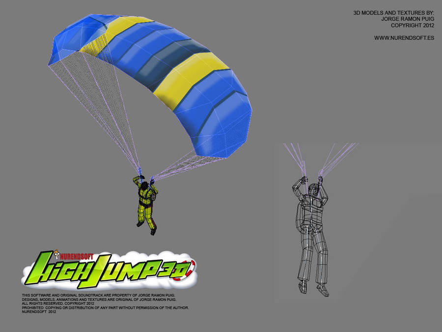 HIGH JUMP 3D - Game 3D models 02 by Nurendsoft