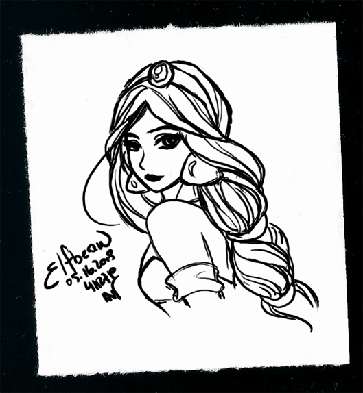 Sketchbook #74 - Jasmine by ElfBean