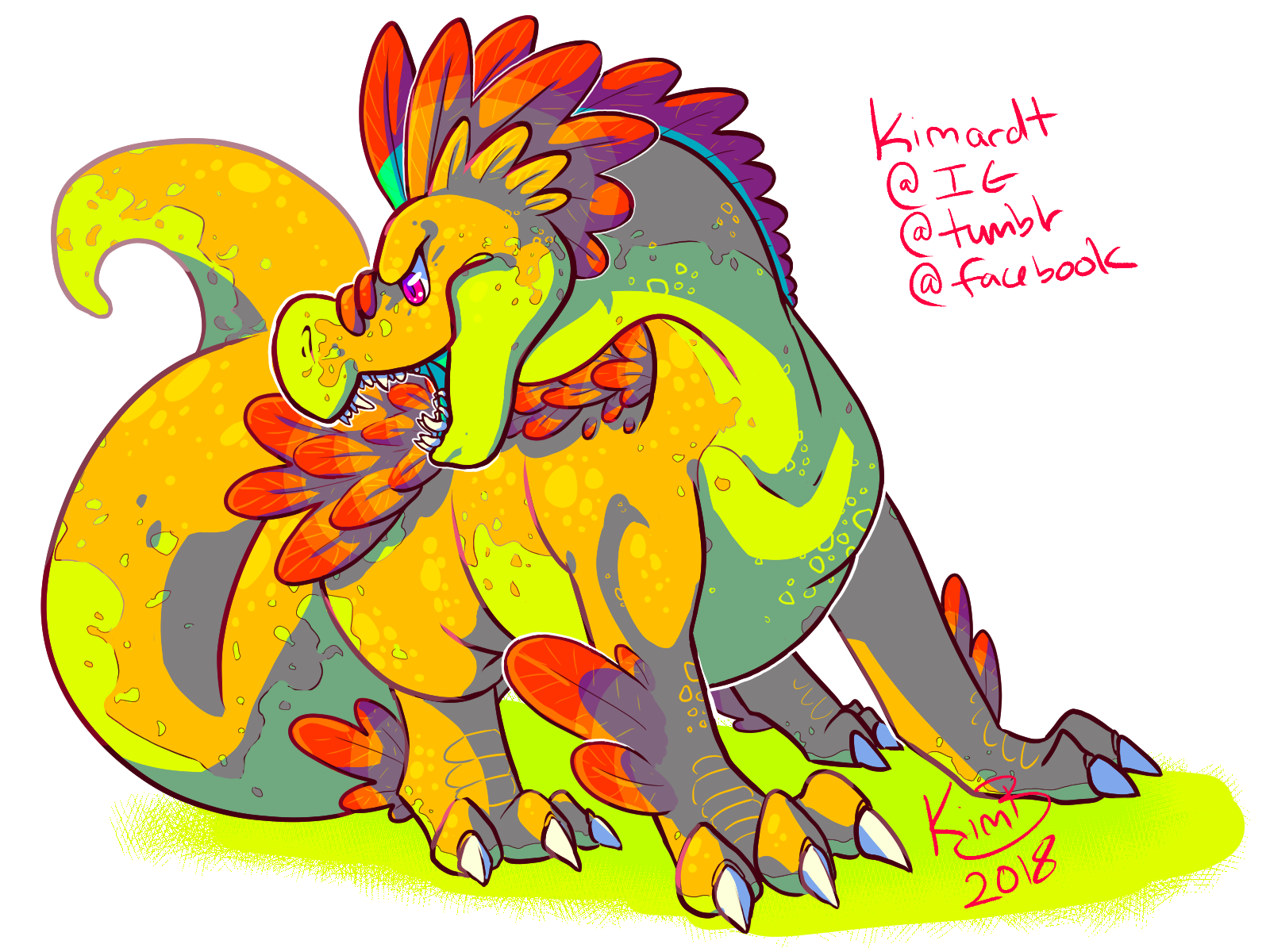 Pretzal the Dragon by kimardt