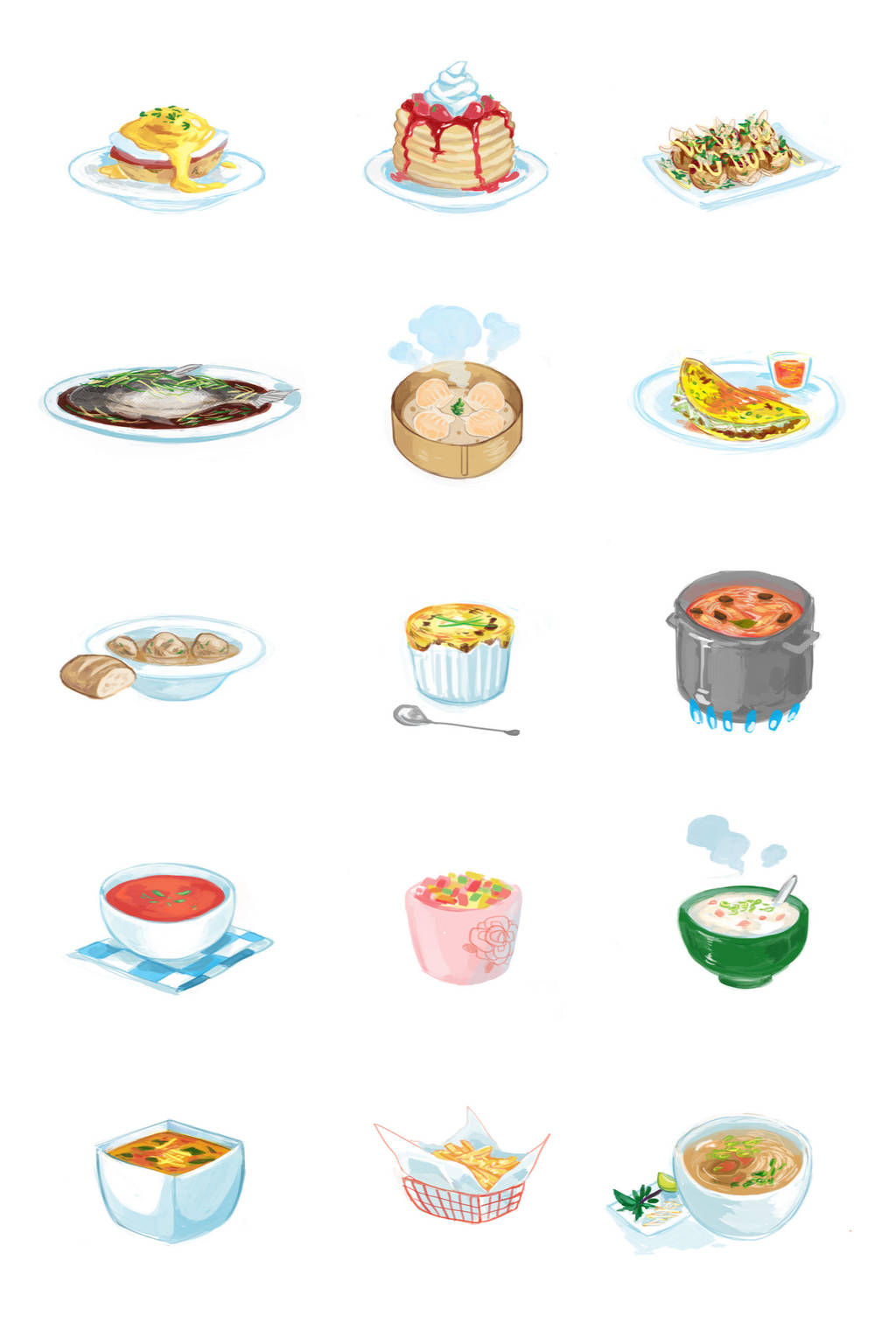 Favorite Foods by shark-bomb on DeviantArt