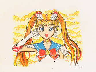 Color Pencil: Super Sailor Moon by vt2000