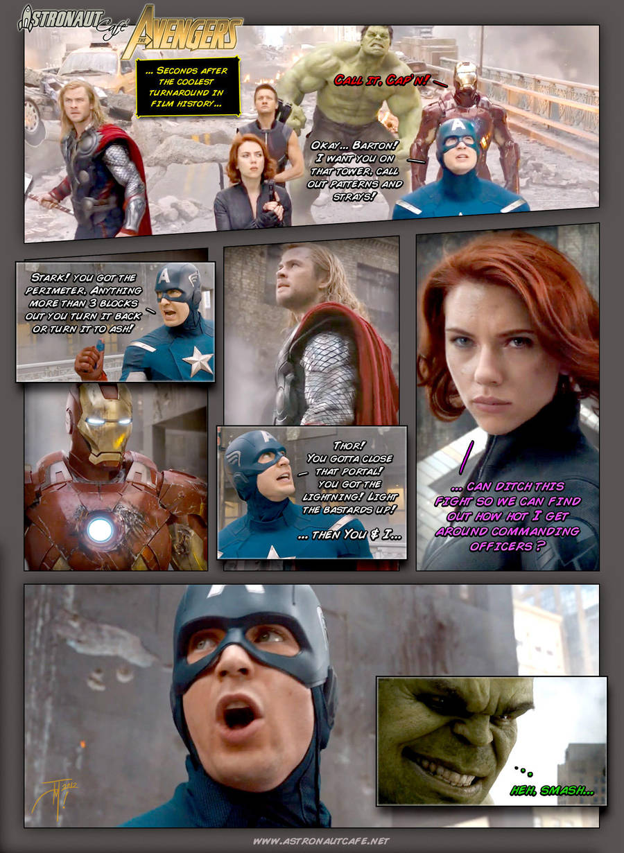 Astronaut Cafe vs Avengers - Call it, Cap'n by elasticdragon
