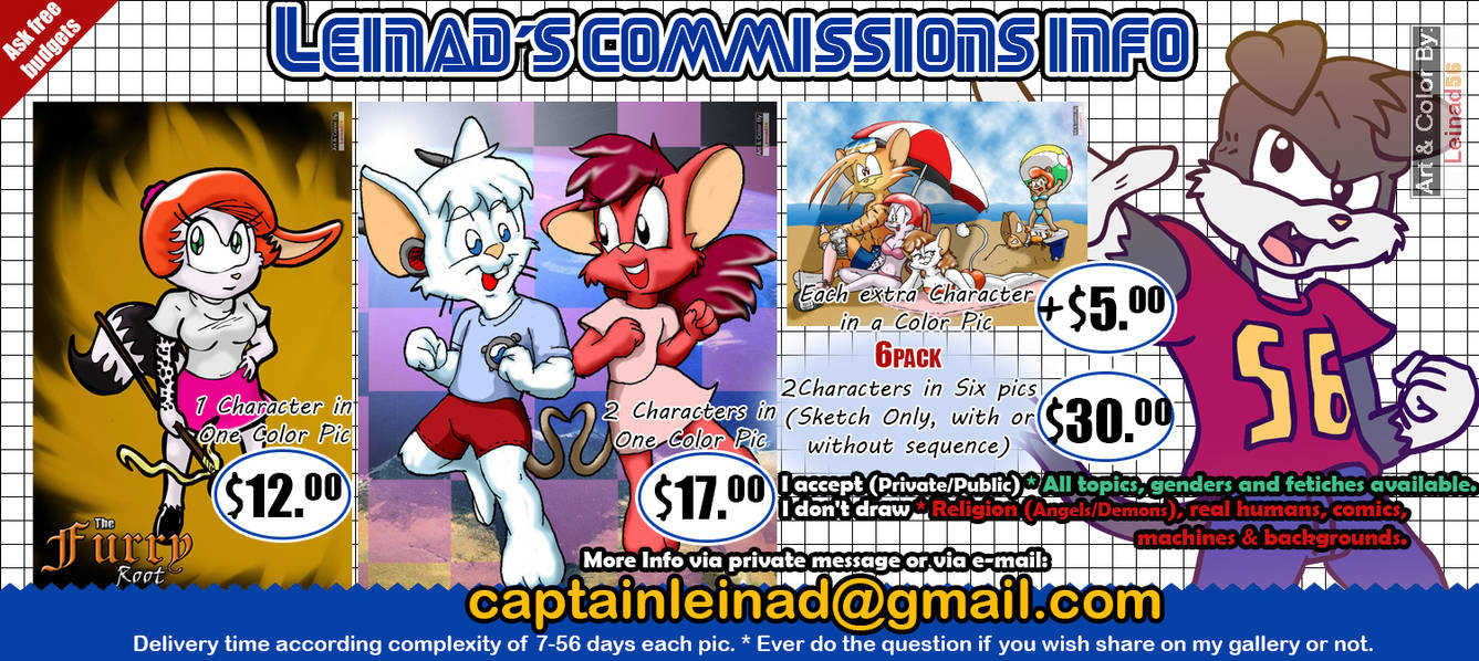 Commisions Info by leinad56 Commisions Info by leinad56