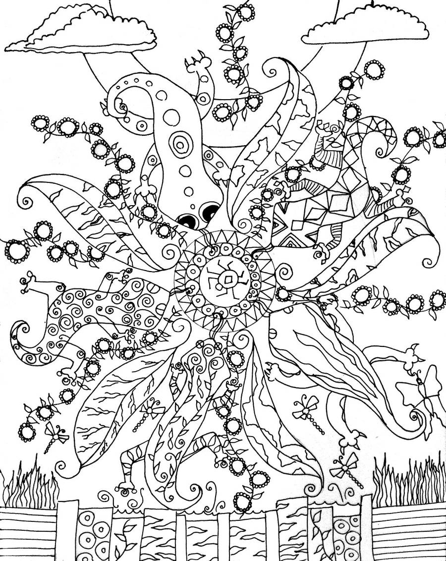 Lizard Mandala 1 by peggymintun