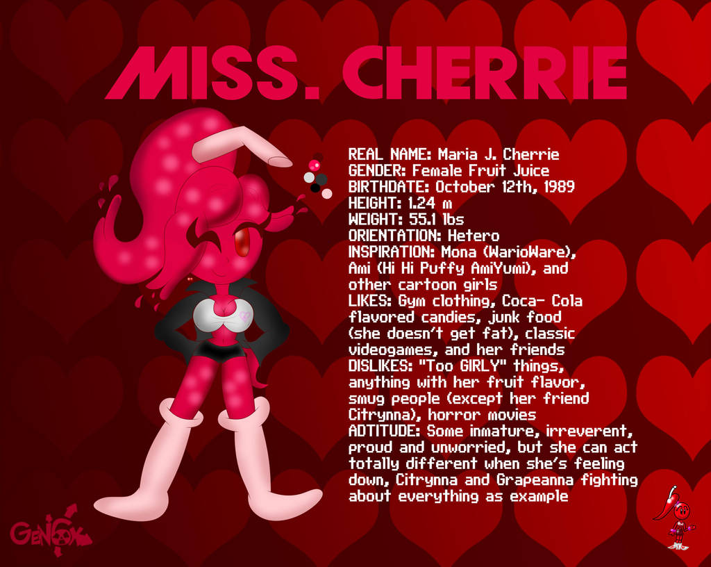 Maria Cheryl Cherrie (Ms. Cherrie) by monachao