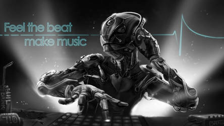 Robot can make music - Black and White by tcheky199