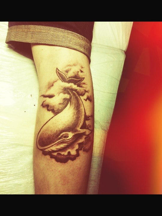 Whale tattoo by Yantus